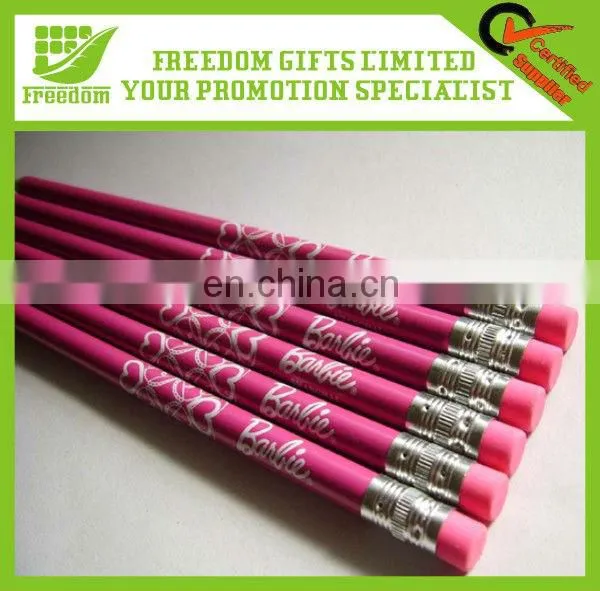 2013 Hot Sale Wooden Customized HB Colored Pencils With Eraser