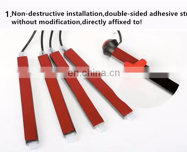 Car styling Wireless Remote/Music/Voice Control Interior Floor Foot Decoration Light Cigarette LED Atmosphere RGB
