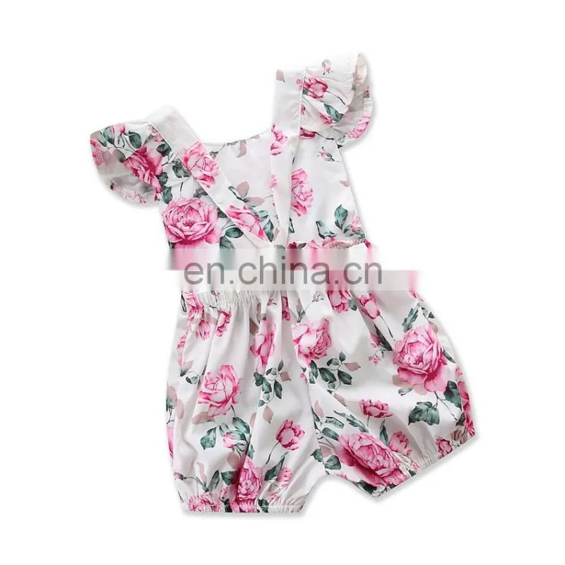 Newborn Baby boys Girl Clothing Custom Baby Clothes White Heart Printing Blank Baby Rompers