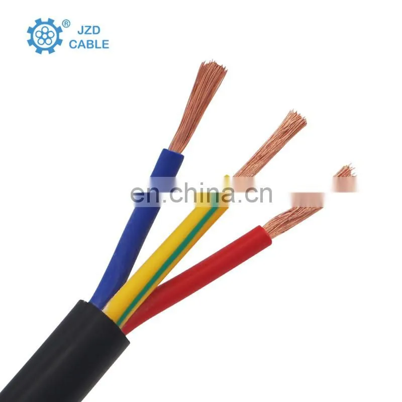 300/500V copper cable stranded RVV 5 core 6mm2 flexible cable electric cable wire