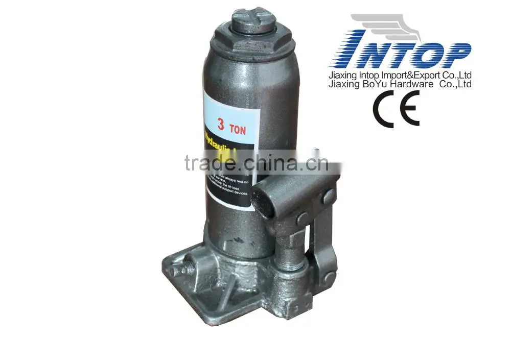 Hydraulic bottle jack 3T with safety valve CE