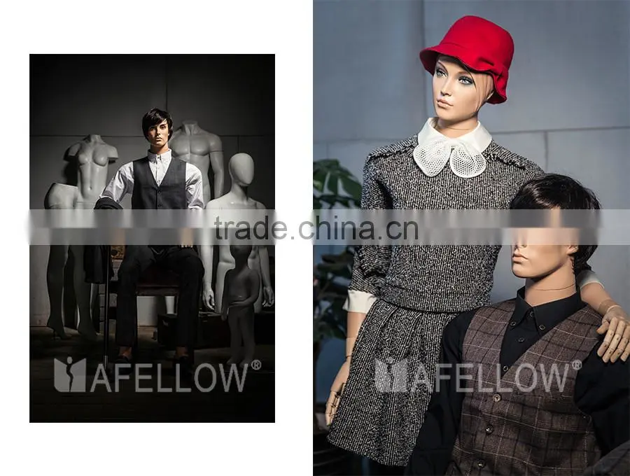 Realistic full body male movable mannequin for clothing company