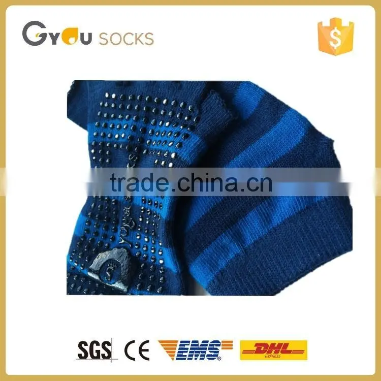 2016wholesale unisex blue yoga socks anti slip socks five toes socks