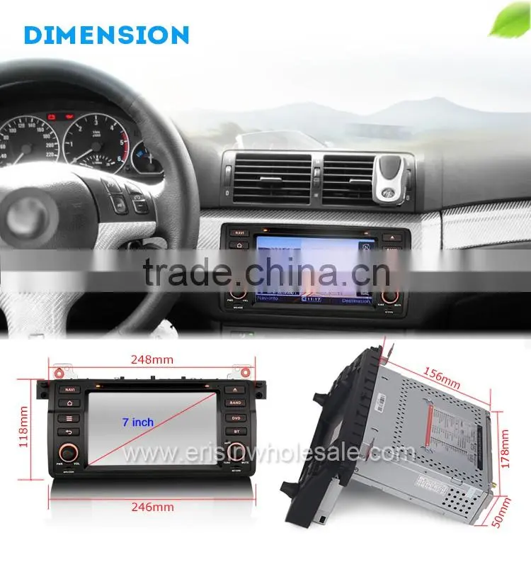 Erisin ES7146B 7" 1 Din Touch Screen Auto Car DVD for 3er E46 M3