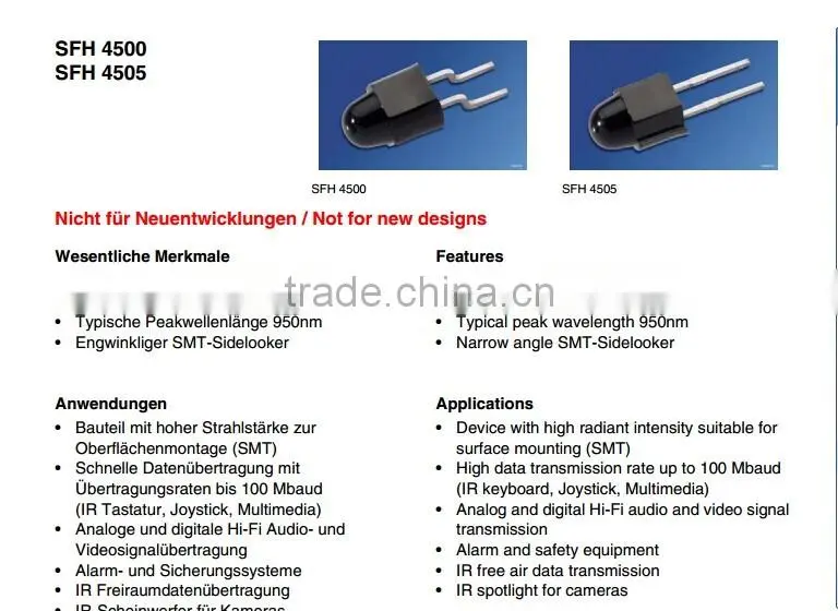 SFH4505 High Power Infrared Emitter