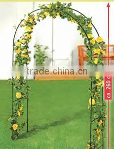 Metal garden arch with gate