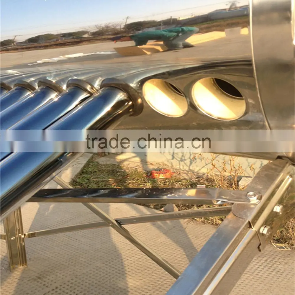 High quality non-pressurized compact stainless steel price of solar water heater