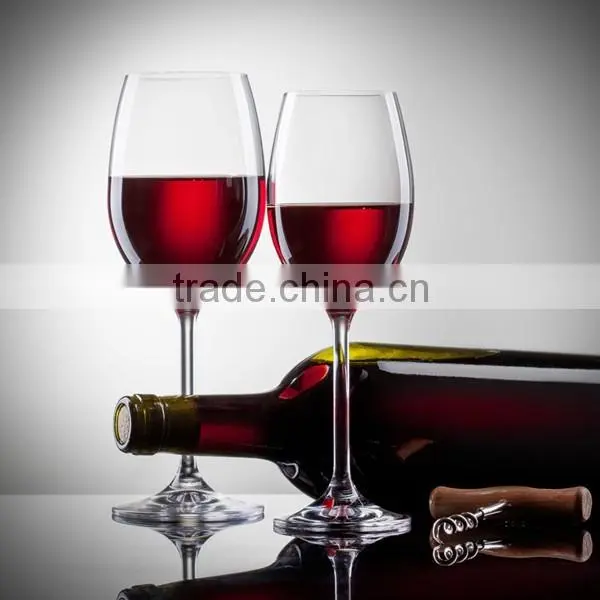 Handmade high quality transparent 750ml glass wine bottles wholesale
