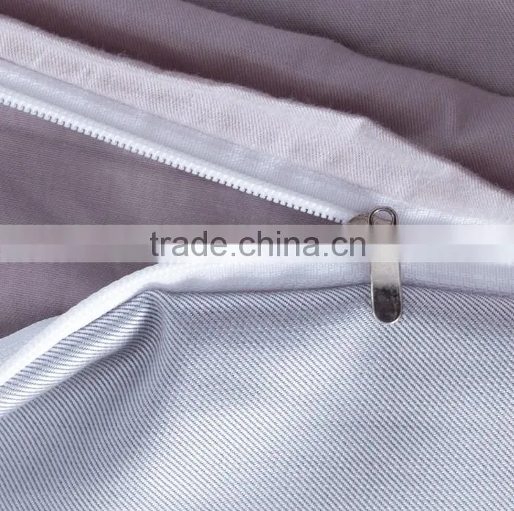 Luxury satin bedding set commercial cotton sheet sets grey and silver king size comforter sets