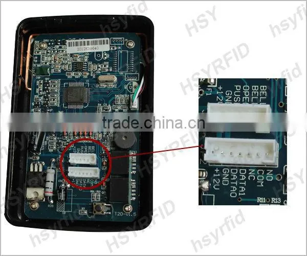 Low cost rfid access door control wiegand