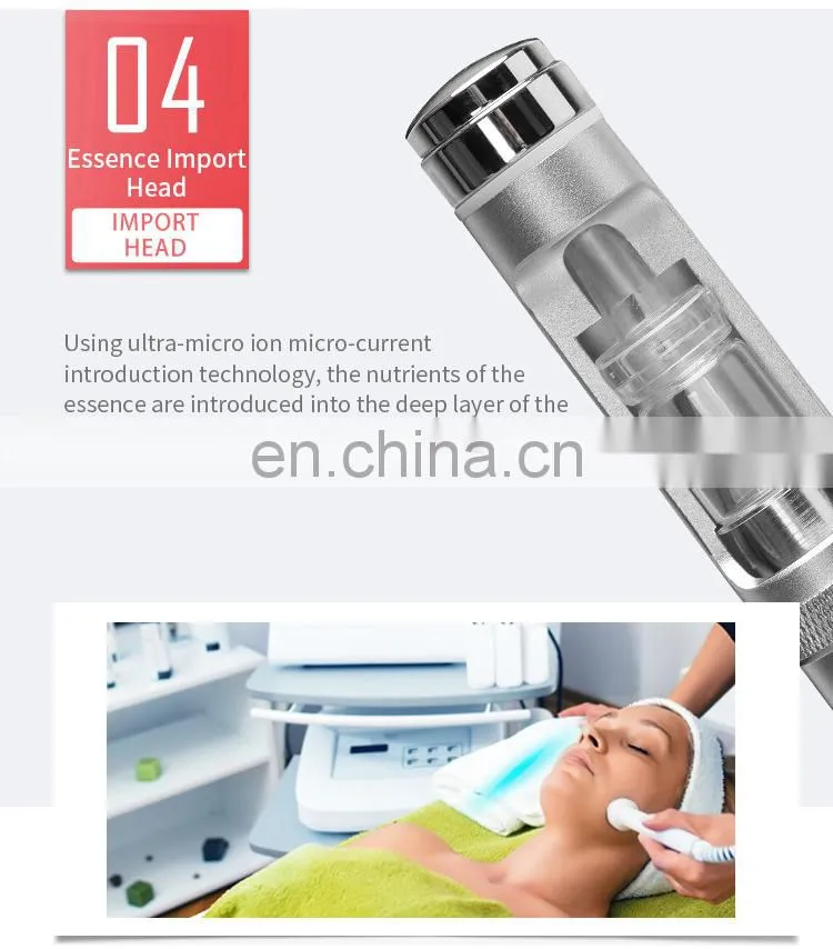 Hydrogen Oxygen Micro-engraving Instrument 9 IN 1 H2O2 Oxygen Jet Peel Machine EMS Deep Cleansing Hydrating Small Bubbles Device