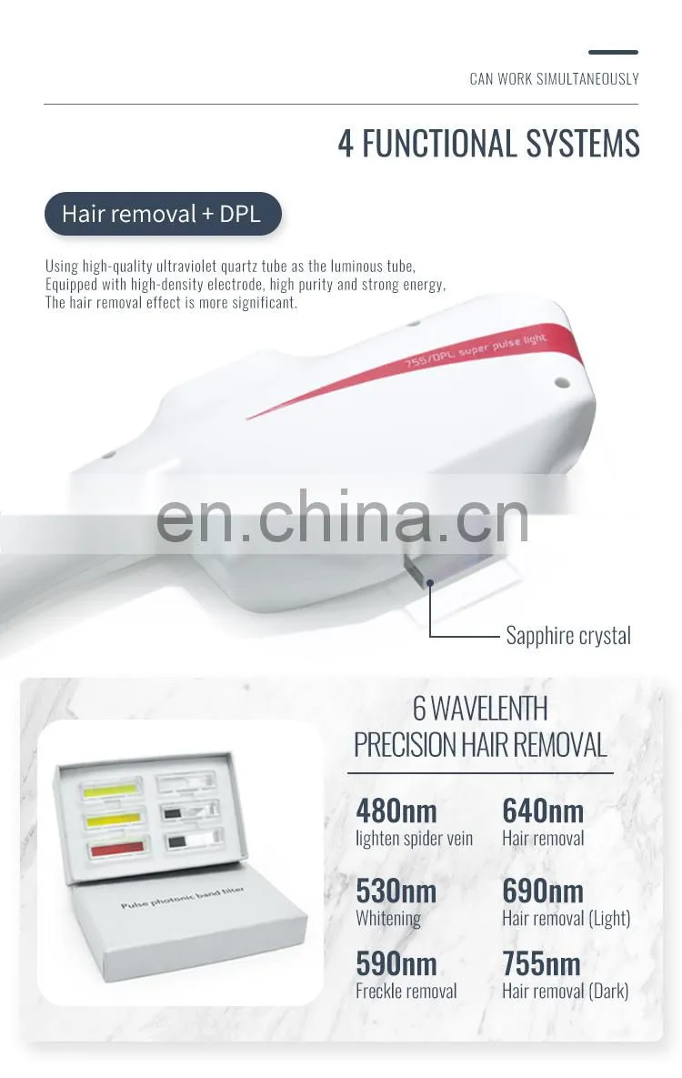 3 in1 laser DPL Hair Removal Picosecond tattoo removal skin lifting Acne Removal Machine