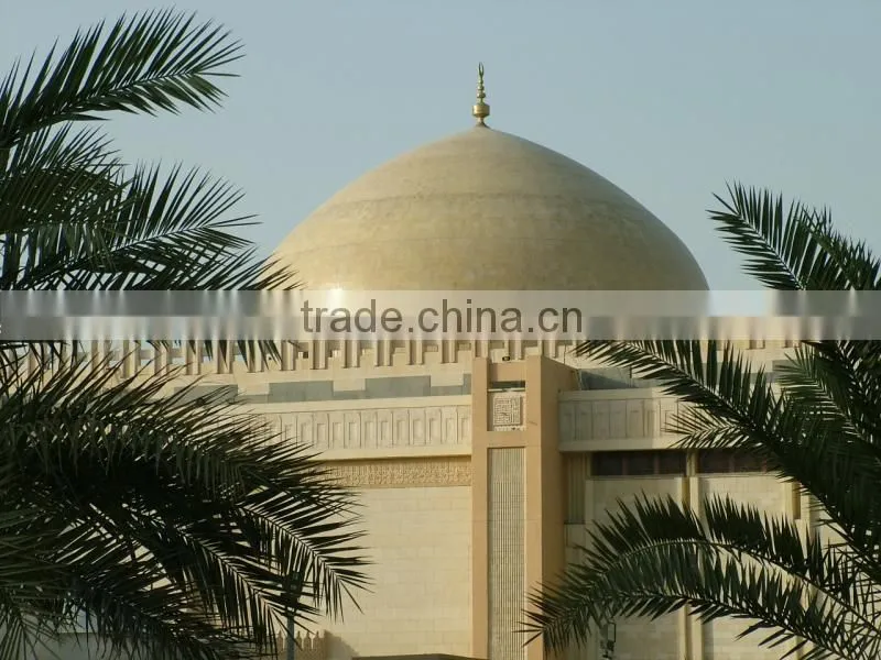 Fiberglass reinforced roof steel mosque dome building