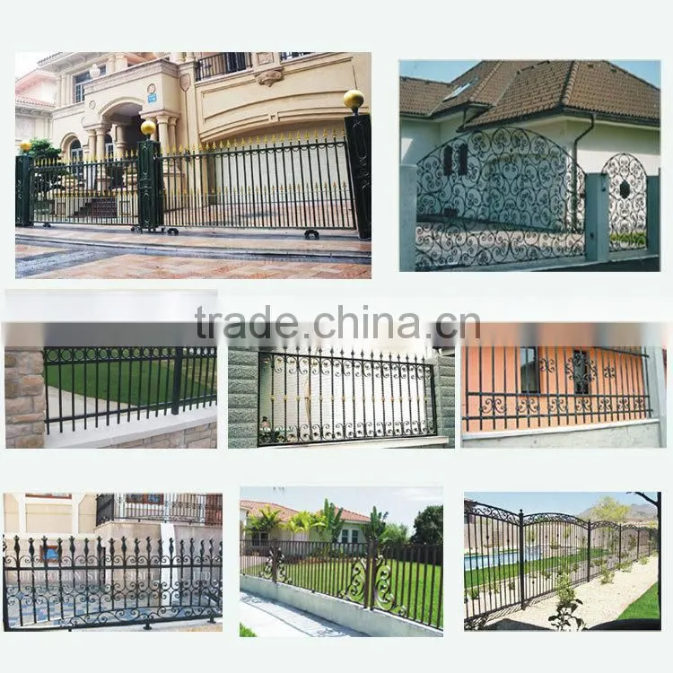 horizontal steel fence