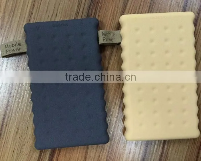 Portable cookies power bank 4000mAh travel charger for iPhone