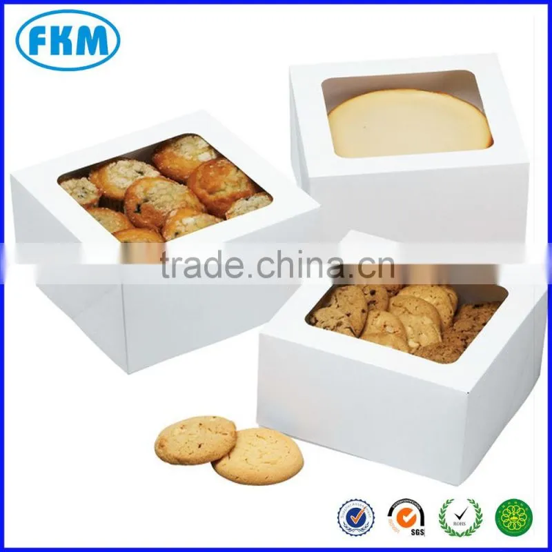 Wilton White Large Treat Boxes 3 Ct Dessert Pastry Cookie Display Travel Case