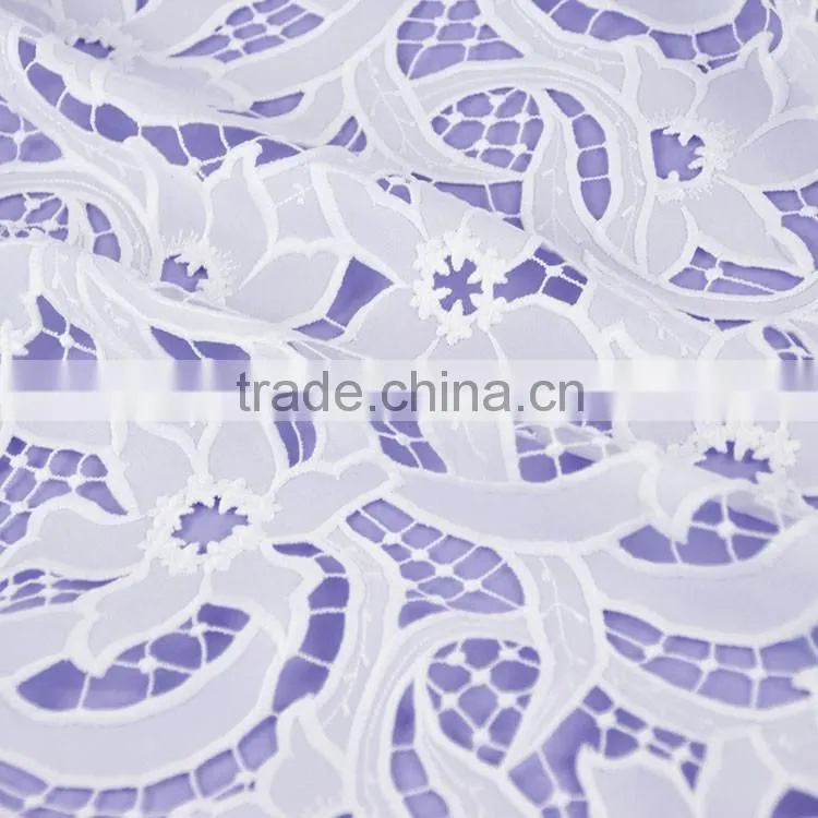 New special design best price fashion water soluble lace fabric for curtain/bridal