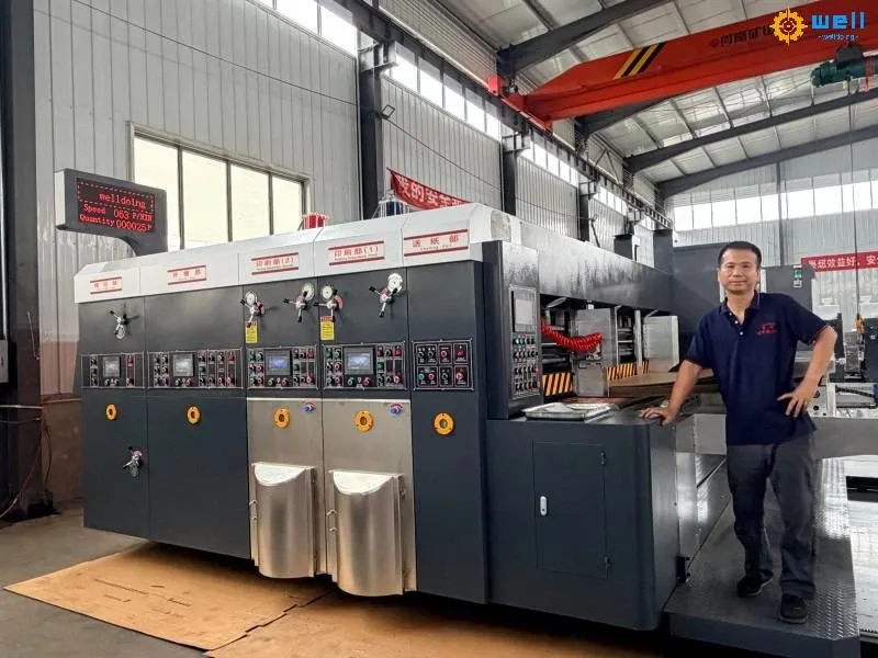 flexo ink printer slotter die cutter machine
