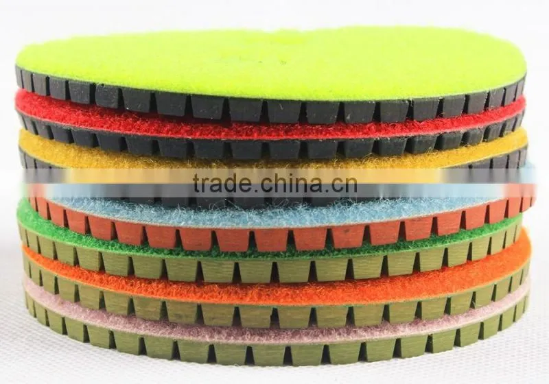 4 Inch Flexible Resin Diamond Granite Polishing Pads