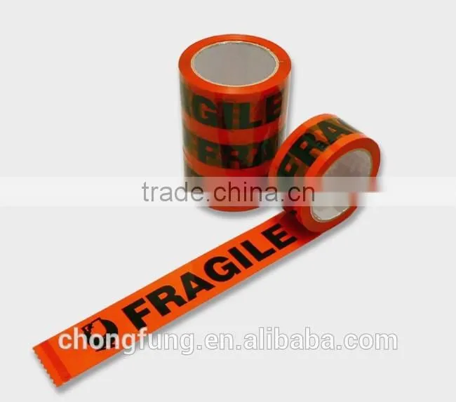 Black Printing Red Tape--- Fragile Tape