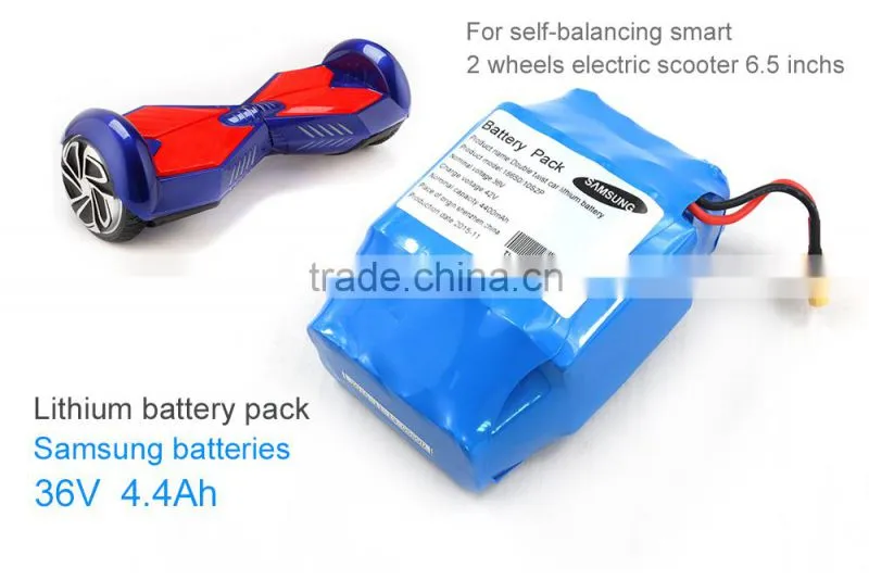 4.4Ah 36V rechargeable samsung battery pack for Hoverboard