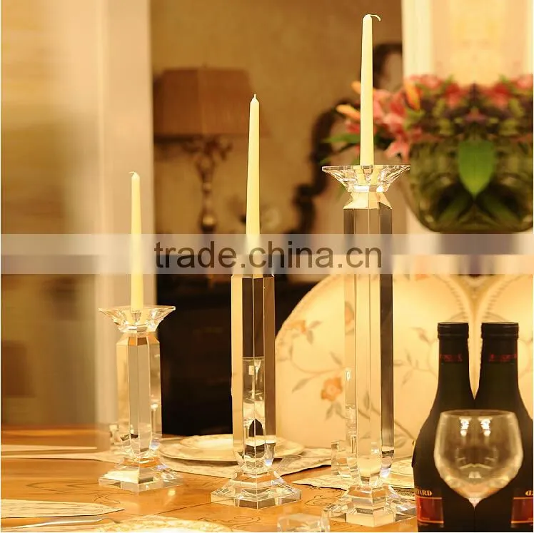 crystal candlestick for home decoration