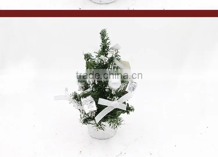 New Arrival Mini 20cm Artificial Small With Balls Christmas Tree Decoration