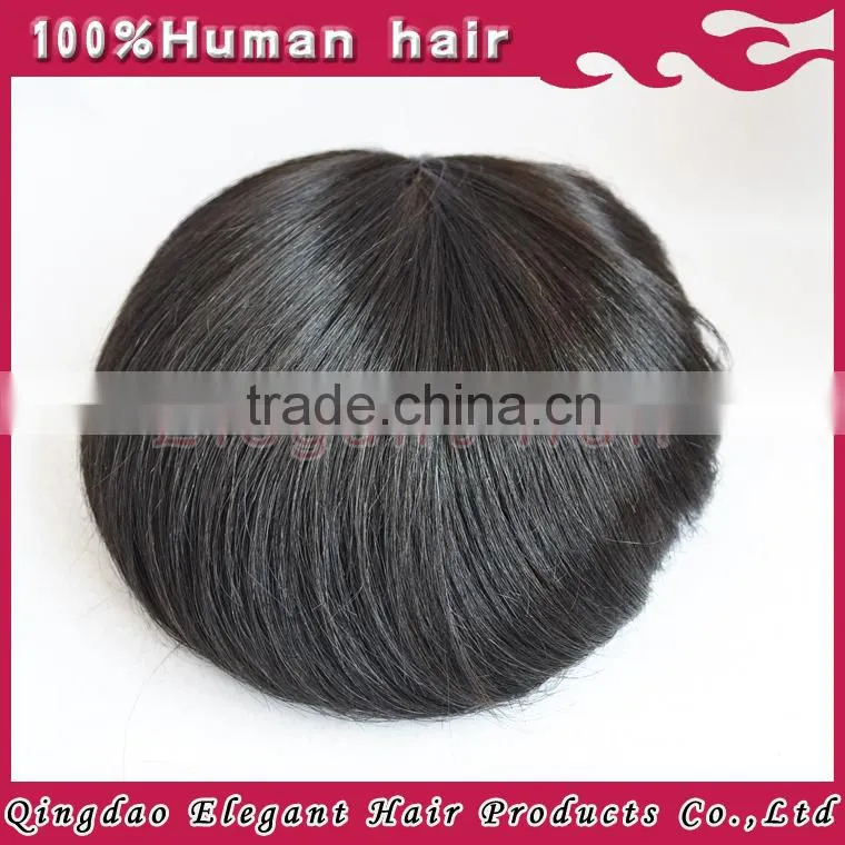 Tot selling remy human hair piece toupee for black men, silk top invisible knot natural hairline toupee