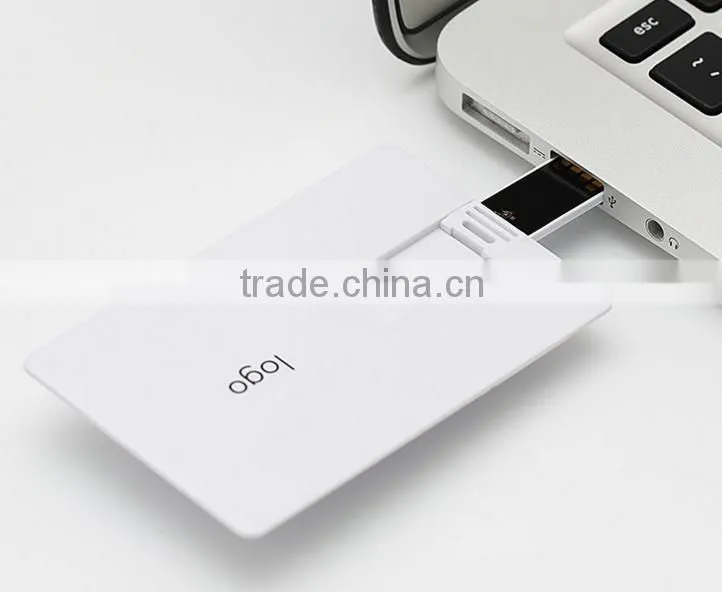 custom white card usb drives 1gb printed