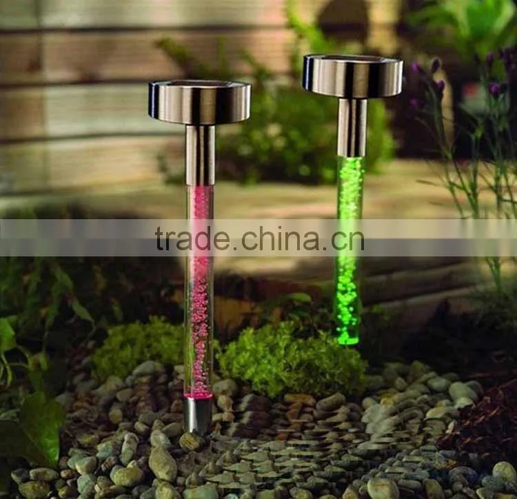 Stainless steel solar acrylic garden led light
