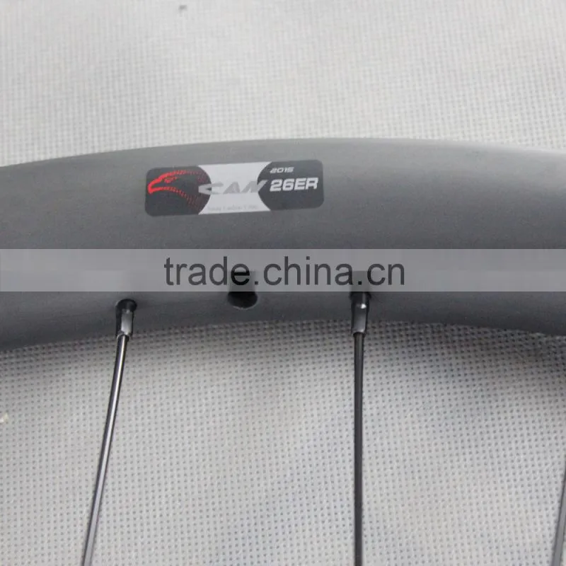 All mountain carbon wheels 26er mtb carbon wheelset 38mm clincher wheels tubeless ready hookless mtb wheels AM260-TL