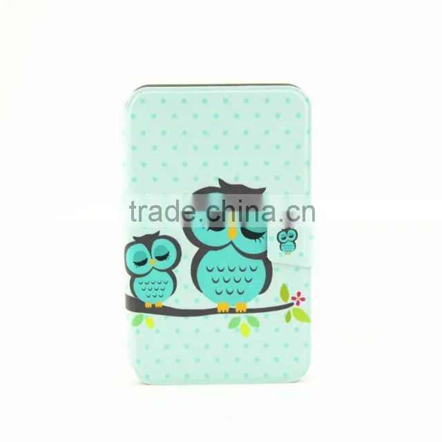 Owl pattern leather case for samsung galaxy tab 3 p3200 p3210 t210 7.0