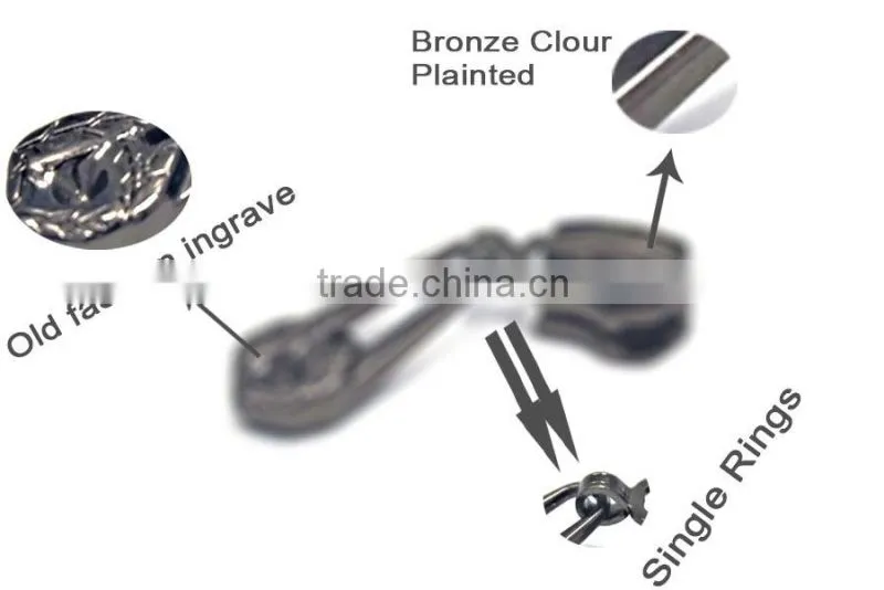 custom name made metal zipper slider/zipper pull/zipper puller 7