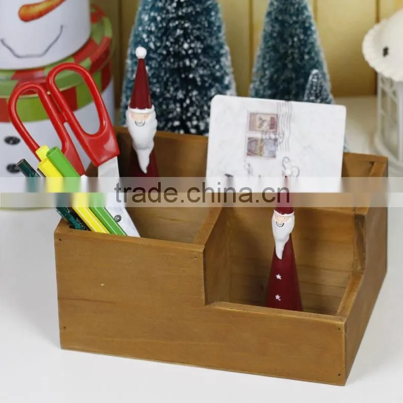 wooden zakka storage box, organizer, wooden desk table organizer, zakka storage box for office use