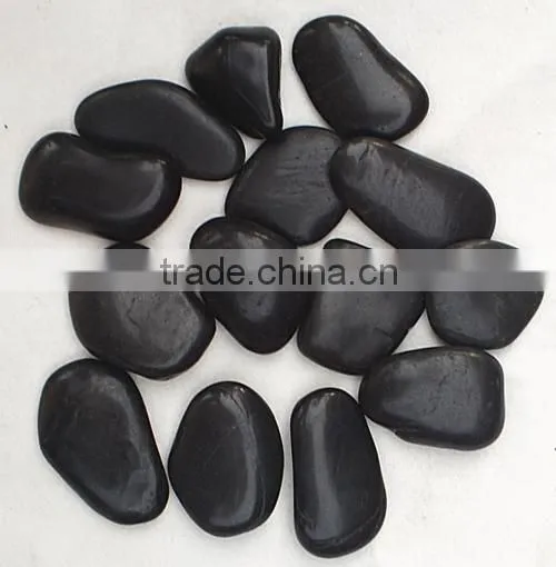 Modern landscaping polished pebble stone