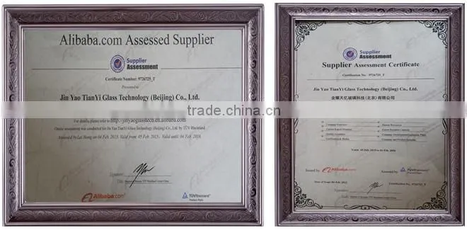 double curve tempered glass/curved building glass