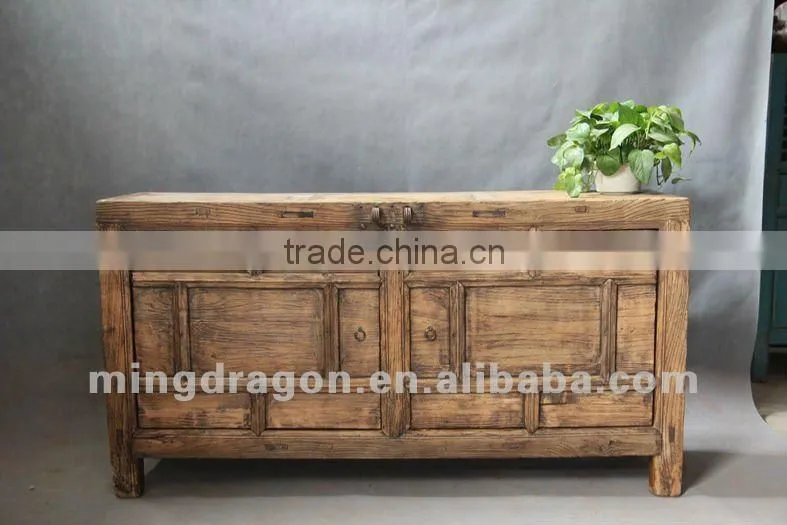 Chinese antique furniture elm wood shanxi white two door bedroom cabinet