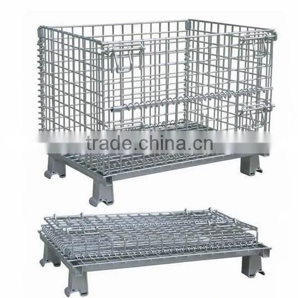 Metal Collapsible Storage Cage With Wheels
