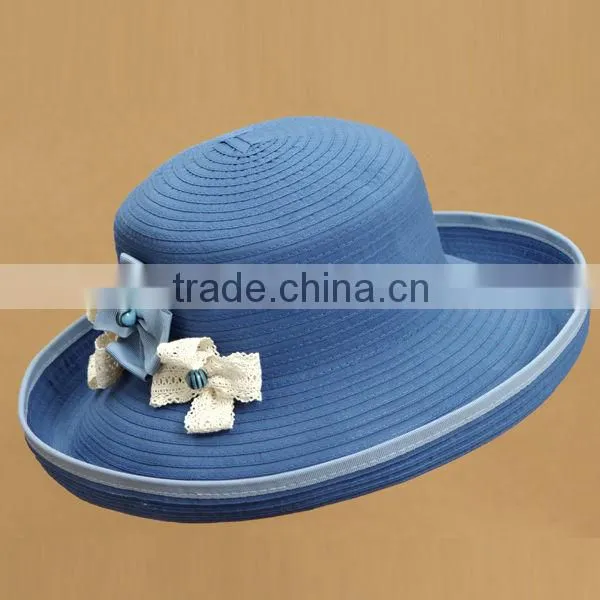 2013 The newest stripe paper braid hat