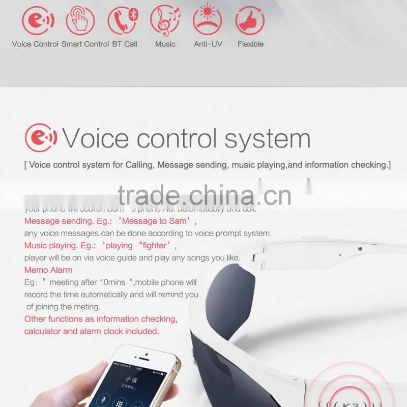 digital bluetooth sunglasses wireless touch control bluetooth sunglasses