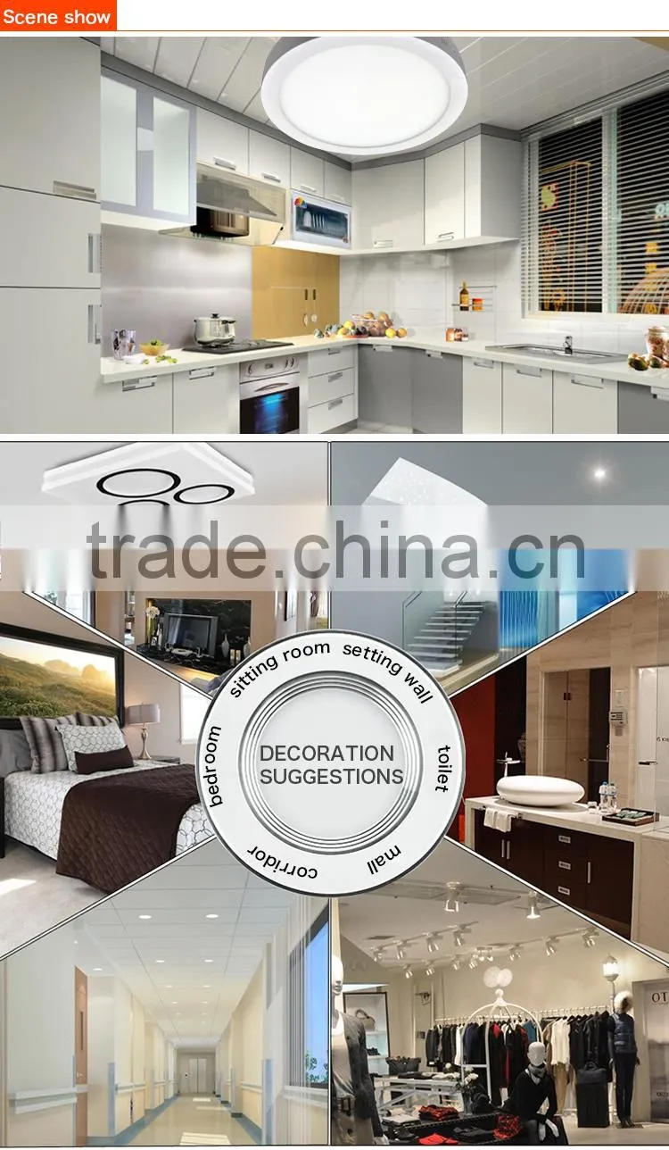 3W 6W 12W 18W led panel light fixtures surface mount led panel light 24W