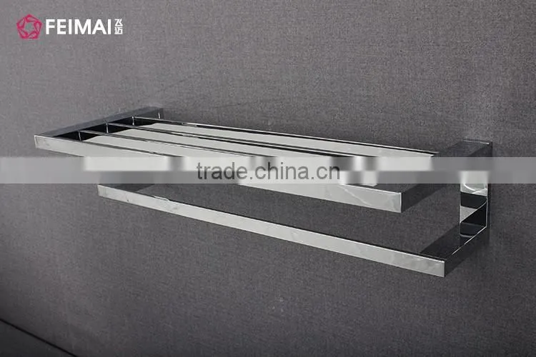Bathroom Accessory Hotel Towel Shelf Corner Shower Caddy Rack Rail