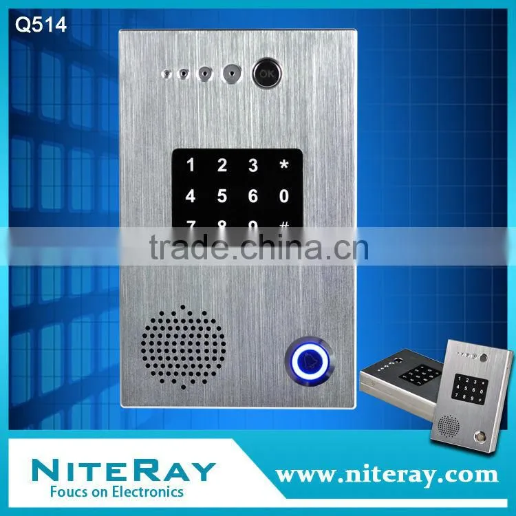 Waterproof sip door phone with doorbell phone intercom