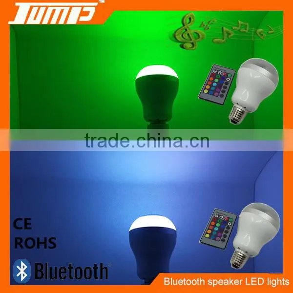 2014 Good quality E27 color changing remote control RGB LED bulb light