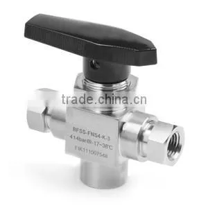 3/8NPT 3 way ball valve,stainless steel ball valve