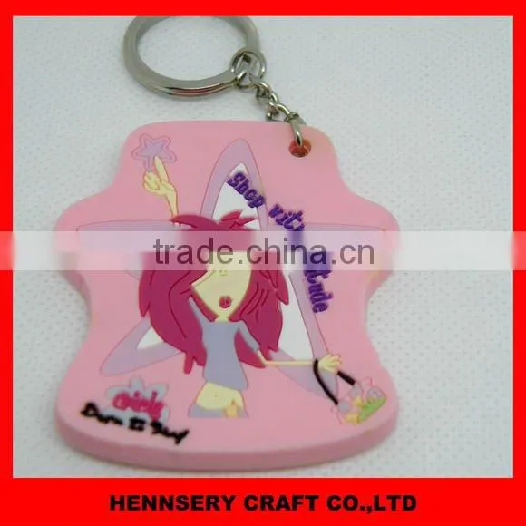 3D soft pvc rubber keychain supplier