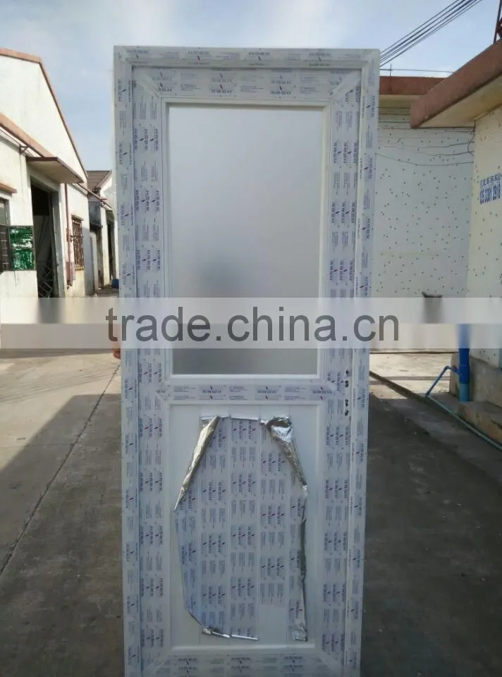 upvc frame frosted glass bathroom door design