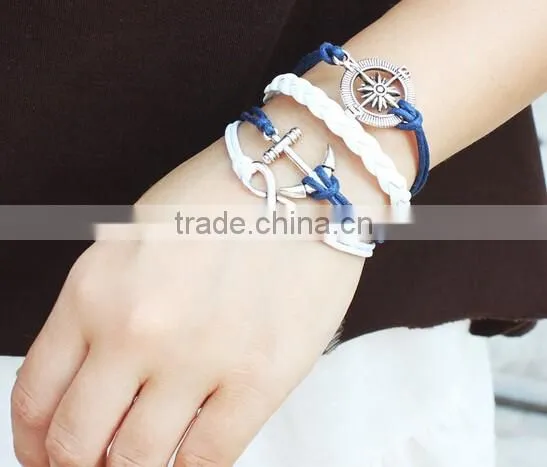 >>hot selling handmade DIY personalized infinity beach jewelry bracelet/