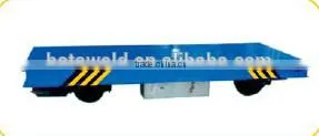 material handling equipment electric flat car with battery