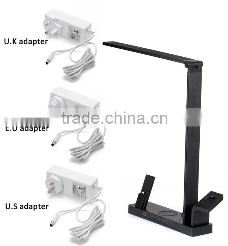 Multifuncational charging dock wireless charger pad led desk lamp charger holder for Apple watch for iphone and samsung